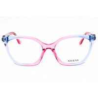 Guess Women's Eyeglasses - Cat Eye Blue/Pink Acetate Full Rim Frame | GU2965 092 ,