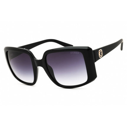 Guess Women's Sunglasses - Oversized Shape Shiny Black Full Rim Frame | GU00097 01B ,