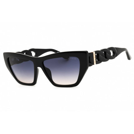 Guess Women's Sunglasses - Cat Eye Shape Shiny Black Full Rim Frame | GU00111 01B ,