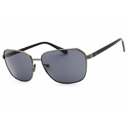 Guess Men's Sunglasses - Rectangular Shape Shiny Gunmetal Metal Frame | GU00117 08A ,