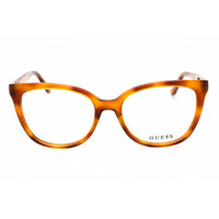Guess Women's Eyeglasses - Cat Eye Blonde Havana Acetate Full Rim Frame | GU50114 053 ,