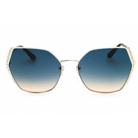 Guess Women's Sunglasses - Gold Metal Full Rim Oversized Shape Frame | GU7843-S 33W ,