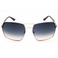 Guess Women's Sunglasses - Rectangular Shape Shiny Rose Gold Metal Frame | GU00159 28W ,