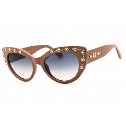 Guess Women's Sunglasses - Cat Eye Shape Shiny Beige Full Rim Frame | GU00163 57W ,