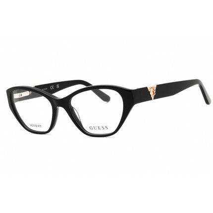 Guess Women's Eyeglasses - Cat Eye Shiny Black Acetate Full Rim Frame | GU50162 001 ,
