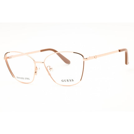 Guess Women's Eyeglasses - Cat Eye Shape Beige Full Rim Frame, 54mm | GU50224 059 ,