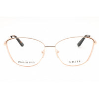 Guess Women's Eyeglasses - Shiny Rose Gold Metal Full Rim Frame, 56mm | GU50224 028 ,