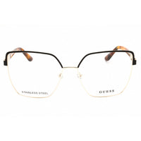 Guess Women's Eyeglasses - Rectangular Matte Dark Brown Metal Frame | GU50229 049 ,