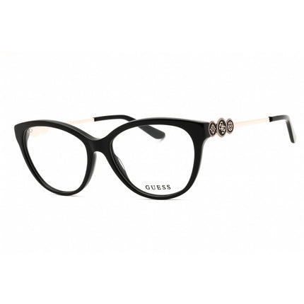 Guess Women's Eyeglasses - Cat Eye Shiny Black Acetate Full Rim Frame | GU50230 001 ,