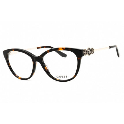 Guess Women's Eyeglasses - Dark Havana Acetate Full Rim Cat Eye Frame | GU50230 052 ,