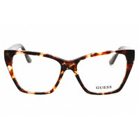 Guess Women's Eyeglasses - Dark Havana Acetate Full Rim Cat Eye Frame | GU50235 052 ,