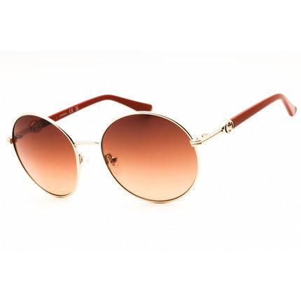 Guess Women's Sunglasses - Round Shape Gold Metal Full Rim Frame | GU00260 32F ,