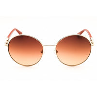 Guess Women's Sunglasses - Round Shape Gold Metal Full Rim Frame | GU00260 32F ,