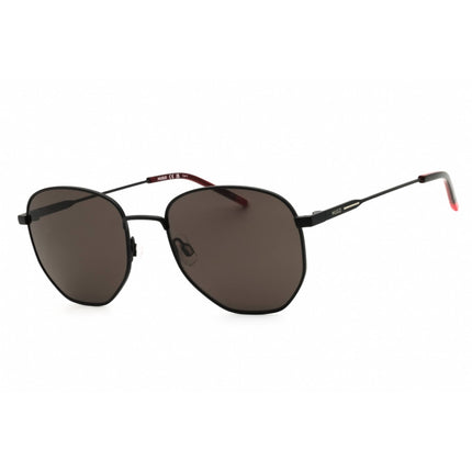 Hugo Men's Sunglasses - Round Matte Black Metal Full Rim Frame | HG 1178/S 0003 IR ,