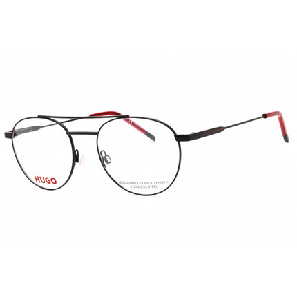 Hugo Men's Eyeglasses - Round Shape Matte Black Metal Full Rim Frame | HG 1210 0003 00 ,
