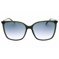 Hugo Women's Sunglasses - Rectangular Shape Green Acetate Frame | HG 1275/S 1ED H1 ,