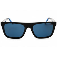 Hugo Men's Sunglasses - Rectangular Shape Black/Blue Plastic Frame | HG 1297/S 0D51 KU ,