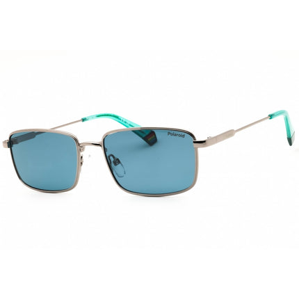 Polaroid Core Unisex Sunglasses - Ruthenium Rectangular Frame | PLD 6227/S/X 06LB C3 ,