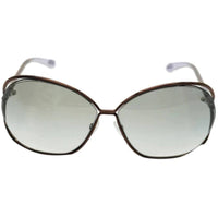 Tom Ford Women's Sunglasses - Shiny Dark Brown Full Rim Frame | FT0157 CARLA 48F ,