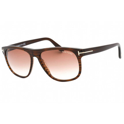 Tom Ford Men's Sunglasses - Shiny Brown Acetate Full Rim Shape Frame | FT0236 50P ,