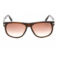 Tom Ford Men's Sunglasses - Shiny Brown Acetate Full Rim Shape Frame | FT0236 50P ,