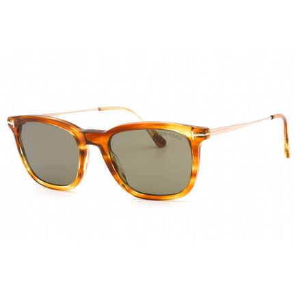 Tom Ford Men's Sunglasses - Light Brown Acetate Full Rim Shape Frame | FT0625 47A ,