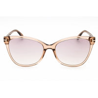 Tom Ford Women's Sunglasses - Shiny Light Brown Full Rim Cat Eye Shape FT0844 ANI 45G ,
