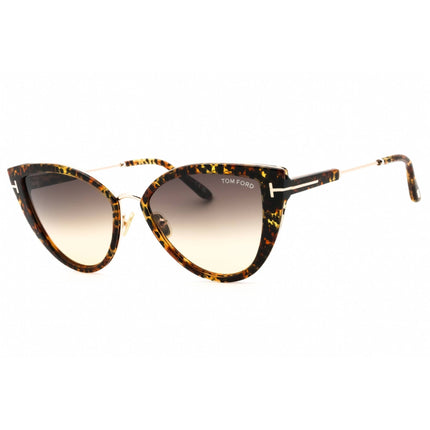 Tom Ford Women's Sunglasses - Dark Havana Full Rim Cat Eye Shape Frame | FT0868 52B ,