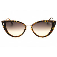 Tom Ford Women's Sunglasses - Dark Havana Full Rim Cat Eye Shape Frame | FT0868 52B ,