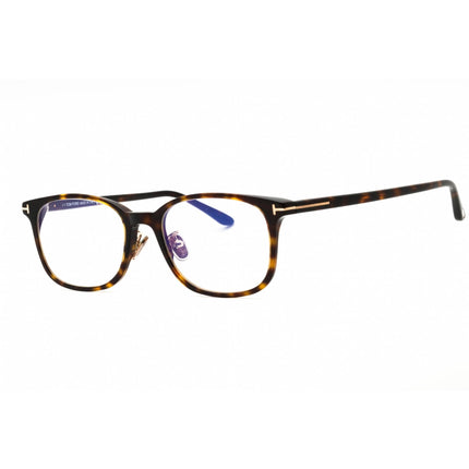 Tom Ford Men's Eyeglasses - Rectangular Dark Havana Acetate Frame | FT5852-D-B 052 ,