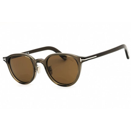 Tom Ford Men's Sunglasses - Grey Acetate Full Rim Round Shape Frame | FT0977-D 20J ,