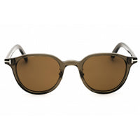 Tom Ford Men's Sunglasses - Grey Acetate Full Rim Round Shape Frame | FT0977-D 20J ,