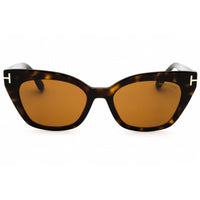 Tom Ford Women's Sunglasses - Dark Havana Full Rim Cat Eye Shape Frame | FT1031 52E ,
