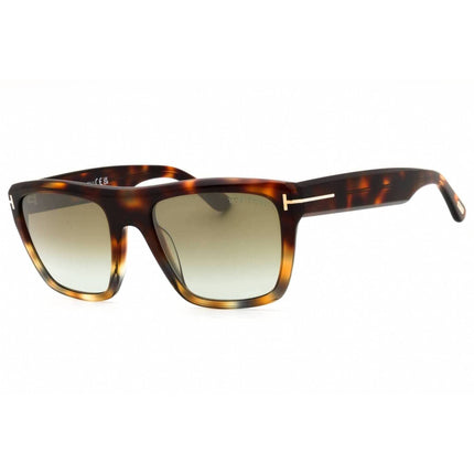 Tom Ford Men's Sunglasses - Brown Havana Full Rim Rectangular Frame | FT1077 55G ,