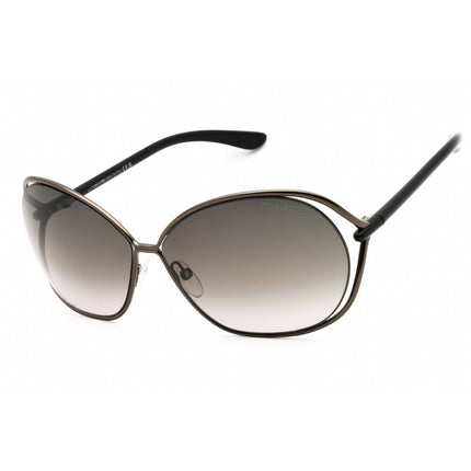 Tom Ford Women's Sunglasses - Shiny Gunmetal Full Rim Oval Frame | FT0157 CARLA 08B ,