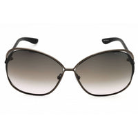 Tom Ford Women's Sunglasses - Shiny Gunmetal Full Rim Oval Frame | FT0157 CARLA 08B ,