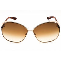 Tom Ford Women's Sunglasses - Shiny Rose Gold Full Rim Oval Frame | FT0157 CARLA 28F ,