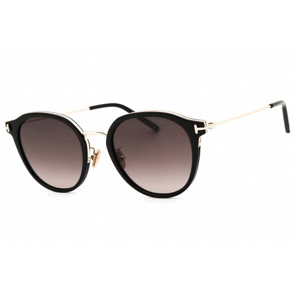 Tom Ford Women's Sunglasses - Shiny Black Full Rim Oval Shape Frame | FT1143-K 01F ,