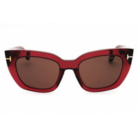 Tom Ford Women's Sunglasses - Shiny Bordeaux Full Rim Cat Eye Frame | FT1190 69E ,