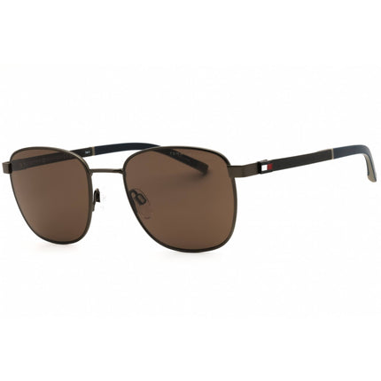 Tommy Hilfiger Men's Sunglasses - Matte Ruthenium/Black Frame | TH 2138/S 0SVK 70 ,