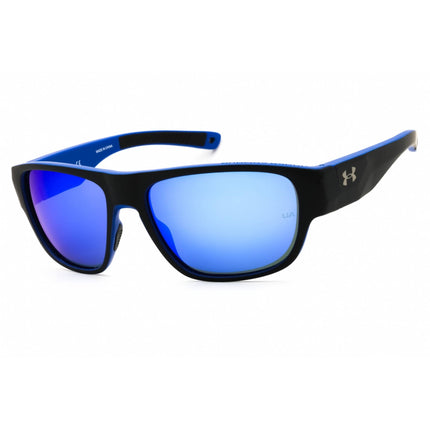 Under Armour Men's Sunglasses - Matte Black/Blue Plastic Frame | UA Scorcher 0VK/XT ,