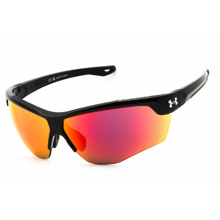 Under Armour Men's Sunglasses - Palladium Black Wraparound Frame | UA Yard Dual 84J ,