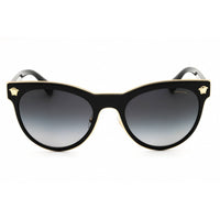 Versace Women's Sunglasses - Round Shape Black Metal Full Rim Frame | 0VE2198 1002T3 ,
