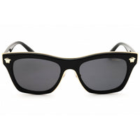 Versace Unisex Sunglasses - Rectangular Black Metal Full Rim Frame | 0VE2272 GB1/81 ,