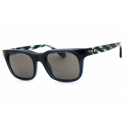 Web Men's Sunglasses - Rectangular Shiny Blue Acetate Full Rim Frame | WE0336 90A ,