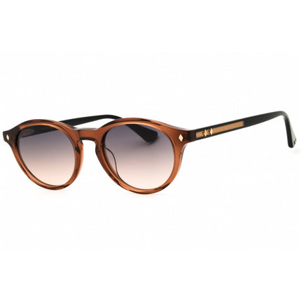 Web Men's Sunglasses - Round Shape Shiny Beige Acetate Full Rim Frame | WE0337 57B ,