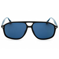 Web Men's Sunglasses - Rectangular Shiny Black Acetate Full Rim Frame | WE0338 01V ,