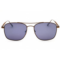 Web Men's Sunglasses - Rectangular Matte Dark Bronze Titanium Frame | WE0341 37A ,