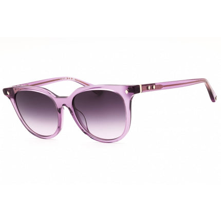 Web Women's Sunglasses - Round Shape Shiny Violet Acetate Full Rim Frame | WE0347 81B ,