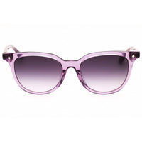 Web Women's Sunglasses - Round Shape Shiny Violet Acetate Full Rim Frame | WE0347 81B ,